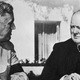 Franklin D. Roosevelt with Winston Churchill after the Casablanca Conference on January 17, 1943 (Photo by Fox Photos/Hulton Archive/Getty Images)